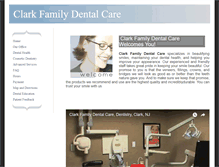 Tablet Screenshot of clarkfamilydentalcare.com